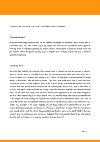 Beyond Budgeting Case Study AES