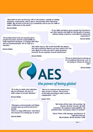 Beyond Budgeting Case Study AES