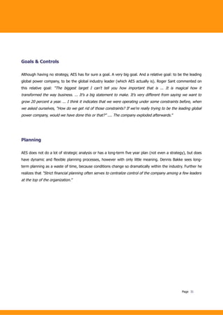 Beyond Budgeting Case Study AES