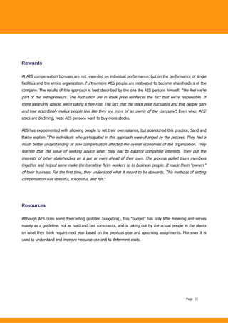 Beyond Budgeting Case Study AES