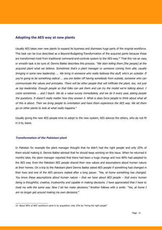 Beyond Budgeting Case Study AES