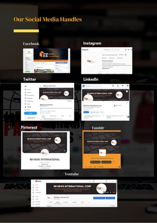 Our Social Media Handles
Facebook Instagram
Twitter
Pinterest
LinkedIn
Youtube
Tumblr
 