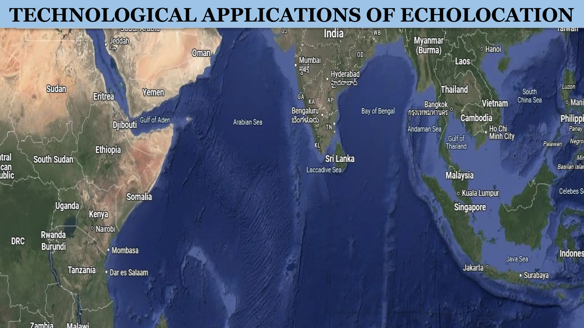 TECHNOLOGICAL APPLICATIONS OF ECHOLOCATION
 