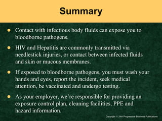 Bloodborne Pathogen Safety