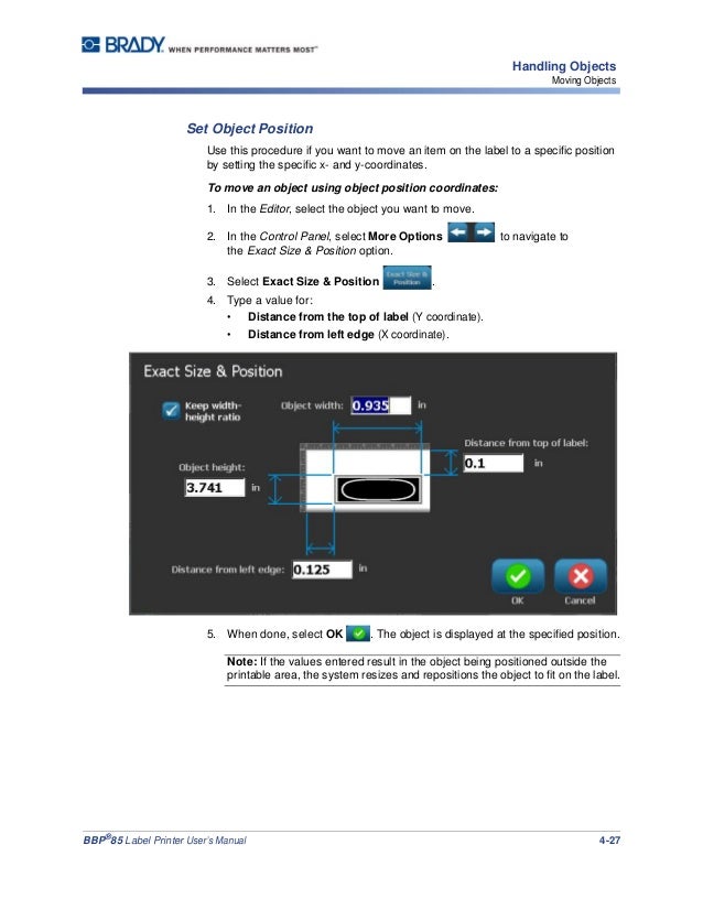 Brady BBP85 User Manual