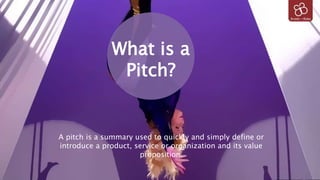 TYPES OF
PITCH
Elevator Pitch
 An elevator pitch is a brief, persuasive
speech that you use to spark interest in
what you...