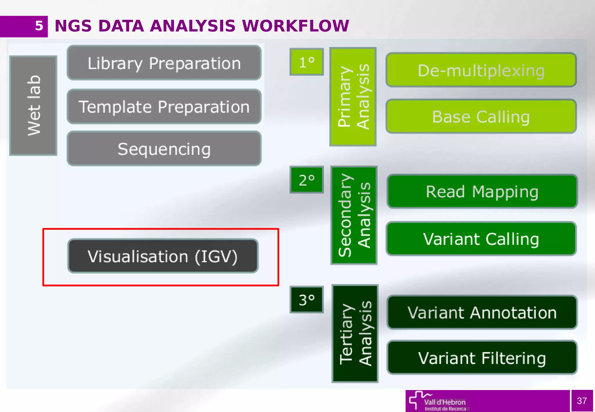 NGS DATA ANALYSIS WORKFLOW
37
5
 