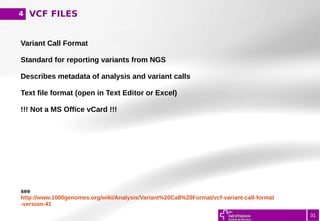 Introduction to NGS Variant Calling Analysis (UEB-UAT Bioinformatics ...