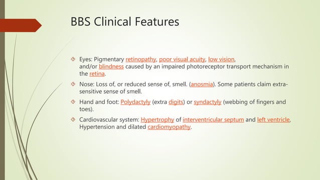 Bardet Biedl Syndrome | PPT