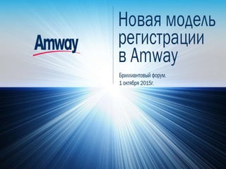 Изменения в 2016-2017 году amway