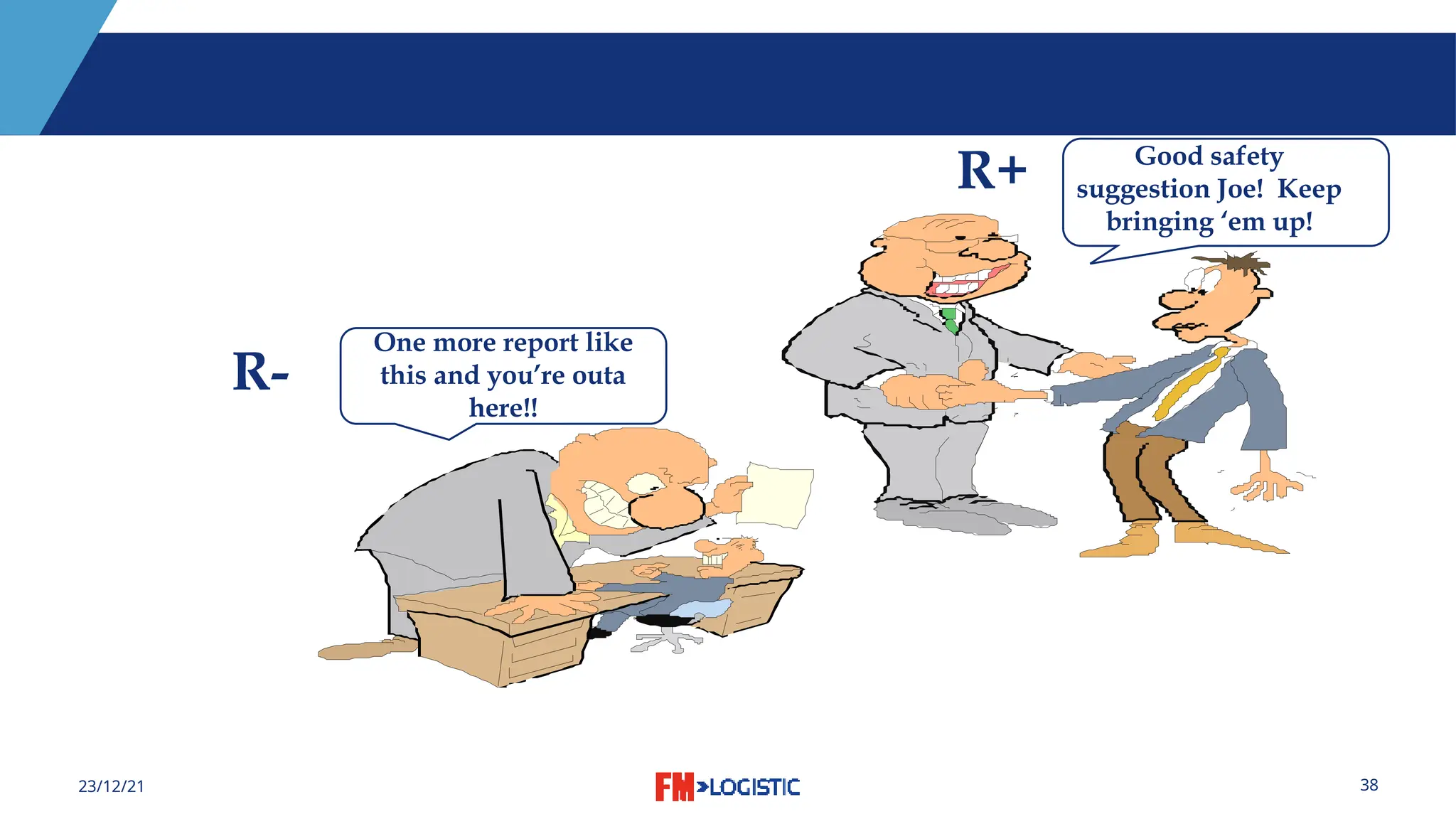 38
23/12/21
Good safety
suggestion Joe! Keep
bringing ‘em up!
R+
R-
One more report like
this and you’re outa
here!!
 