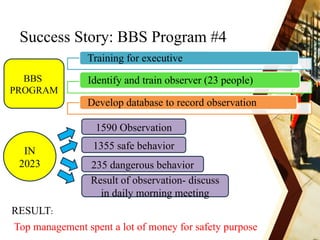 behavior based safety training in power point | PPTX