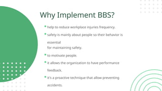 Behaviour based Safety presentation for workplace awareness | PPTX