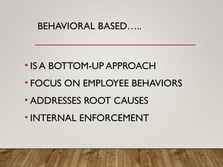 Behavior Based Safety Program for middle management. | PPT