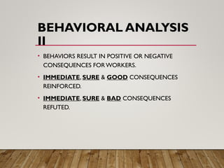 Behavior Based Safety Program for middle management. | PPT