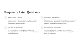Bbs Checklist.pdf BBS Behavior-Based Safety Checklist with eAuditor Audits and ...