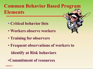 Comprehensive Guide to Behavior Based Safety for Workplace Injury ...