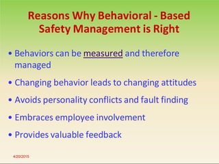 Comprehensive Guide to Behavior Based Safety for Workplace Injury ...