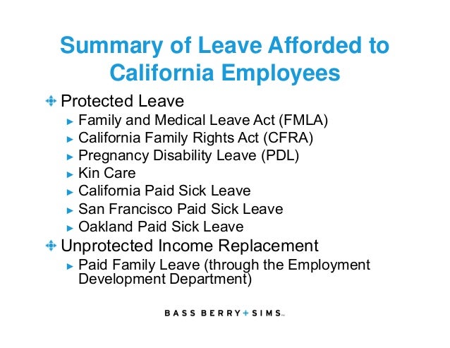 employee leaves of absence flsa fmla ada and aca edd chart pregnancy