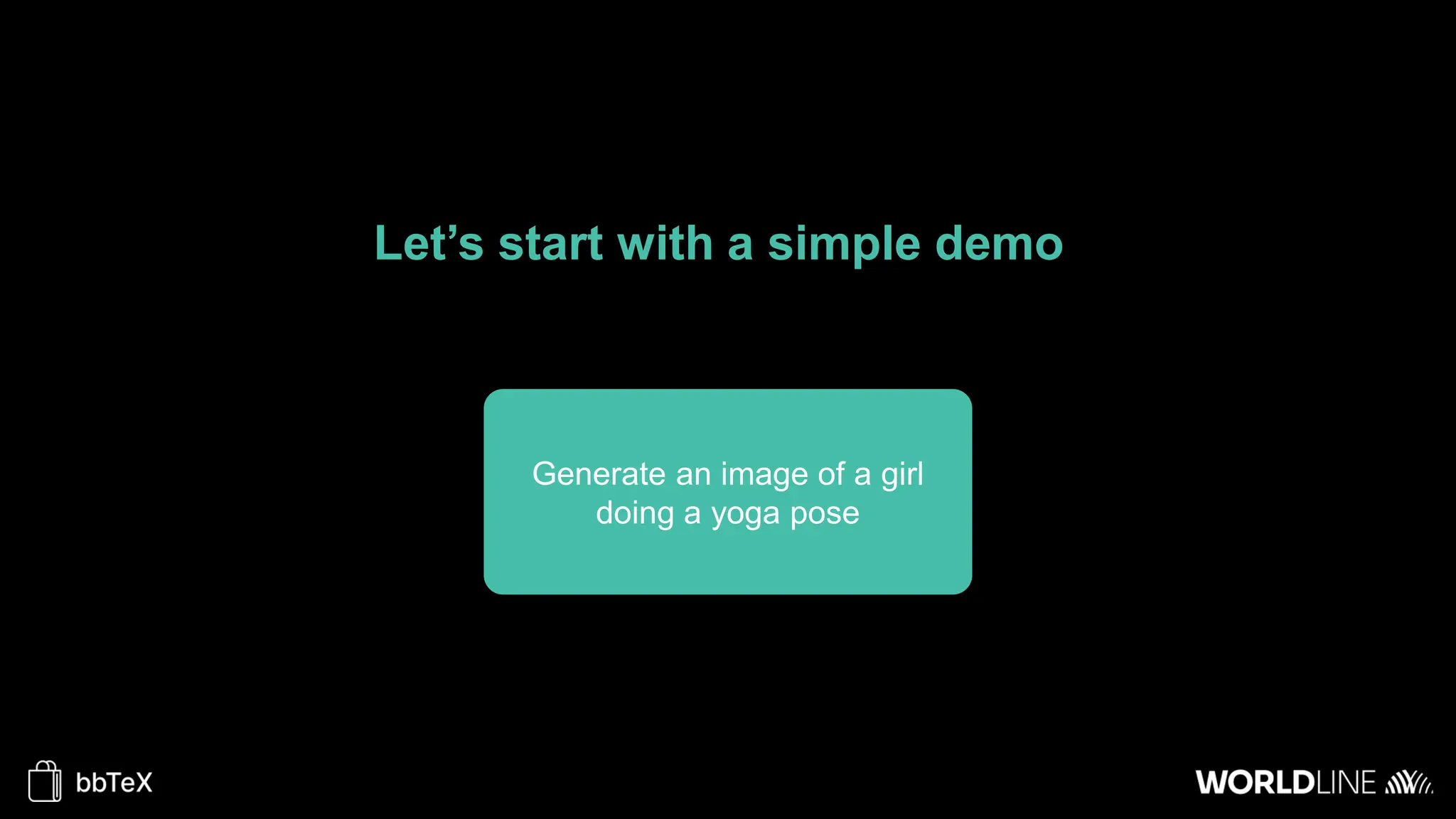Let’s start with a simple demo
Generate an image of a girl
doing a yoga pose
 