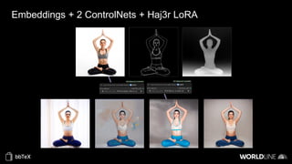 Embeddings + 2 ControlNets + Haj3r LoRA
 