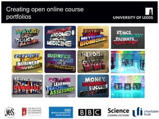 Creating open online course
portfolios
 