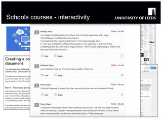 Schools courses - interactivity
 