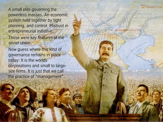 Can you read the future, from the bottom
of a cup of coffee? Or do you have a crystal ball
that lets you to look into the future? Can you
read the cards and see what will happen next
year? Well, if none of this actually works,
and if we accept that it´s impossible to predict
the future, then why do we still spend massive
energy and time on formal techniques that try
to achieve just that for businesses?
 