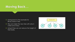 B Trees and B+ Trees Data structures in Computer Sciences | PPT | Free ...