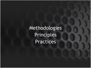 Methodologies Principles Practices 