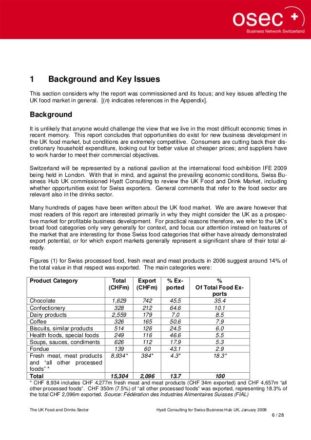The UK Food and Drink Market Report