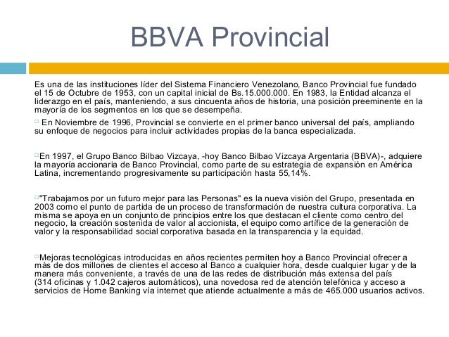 creditos banco provincial venezuela