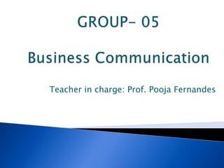 Teacher in charge: Prof. Pooja Fernandes
 