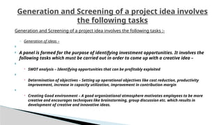 Comprehensive Guide to Generation and Screening of Project Ideas in ...