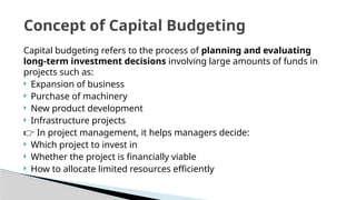 Comprehensive Guide to Capital Budgeting and Project Evaluation ...