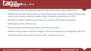 Safe Food for Canadians Regulations (SFCR) | PDF