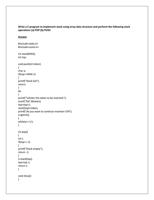 Bc0038– data structure using c | PDF