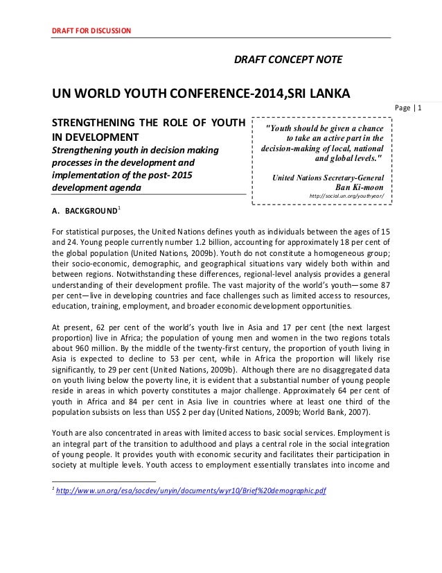 Concept Note Template For Project