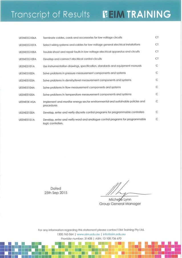 Cert IV instrumentation PDF