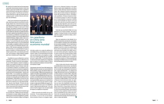 tenerla,denopoderintervenirpresupuestos
nacionales directamente desde el centro de
Europa, supone que puedes tener un gobierno
como el de Grecia, que dice que es soberano y
hace lo que quiere. Y resulta que económica-
mente estás fuera. Es algo que puede pasar en
cualquier parte”, señala el director del Insti-
tuto Juan de Mariana.
Tenerunosmecanismosdesupervisiónsen-
satos sería bueno para la economía de la unión.
Es algo distinto de un intervencionismo exage-
radoqueahoguelacompetencia.Enopiniónde
Juan Velarde, el Estado, en este caso la Unión
Europea, solo debería controlar cinco aspectos:
la dignidad de las personas: que no haya explo-
tacióninfantil,porejemplo;elcuidadodebienes
deméritooaspectosquebeneficianatodosyno
son contrarios a la libertad: no permitir que se
construya una fábrica de cemento delante de la
Catedral de Burgos, obligar a todos a que se va-
cunen de enfermedades infecciosas...; la agri-
cultura: “La Ley de King dice que una buena
cosechahundeelcampo.Lacurvadedemanda
esmuyrígida,setrasladaalaofertaylosprecios
caen en picado. El hundimiento llevaría a per-
derla. La PAC está bien planteada”; la industria
de armamento: no se puede fabricar lo que se
quiera y venderlo; y el sistema financiero. “Y se
acabó. A partir de ahí, si una tienda quiere abrir
a las 7 de la mañana, o dejar de fabricar zapatos
parahacercamisetas,quelohaga”,señala.
El problema es que esa libertad no está tan
extendida. Las normas no son uniformes en el
continente. “Desde un punto de vista regulato-
rio, no es fácil empezar a operar en España y
replicar ese modelo de negocio en Finlandia,
Austria, Alemania, Francia o Grecia. Cada mar-
co normativo es distinto. Las iniciativas comu-
nitarias para tratar de armonizar la legislación
en materia de prestación de servicios han sido
continuamente bombardeadas”, señala Juan
Ramón Rallo. “Si se estudian las estadísticas,
como las que elabora elFondoMonetarioInter-
nacional, se comprueba que hay diferencias en
las facilidades o dificultades a la hora de crear
empresas en los países europeos. Eso quiere
decir que no estamos en un mercado homogé-
neo”, apunta Juan Velarde. “El hecho de que
existan resistencias proteccionistas en Europa
comoconsecuenciadelacrisisfrenaqueelmer-
cadocomúnsea”,añadeelprofesor.
Los grupos de presión tienen bastante que
ver con todo esto. “Políticos de turno que quie-
renmantenersucortijo.Lobbiesalosquenoles
interesaquesearmonicelalegislaciónypuedan
venir de fuera a competir contigo. Se entrega el
mercado a quien no es capaz de satisfacer las
necesidades de los consumidores de una mejor
manera”, añade. “El mercado laboral en Europa
está muy intervenido, y el energético no diga-
mos. Es un sistema planificado por el político
de turno”, explica Rallo. “El mercado financie-
roestáenormementecopadoporunoligopolio
que es la banca. En Estados Unidos, la banca
tiene una presencia residual a la hora de finan-
ciarempresas”,añade.
¿Demasiado derroche? Estas dificultades para
el libre mercado se juntan con una inversión de
dinero público a la que Juan Ramón Rallo no le
vemuchosentido.“Millonesdeempresarioscon
capital no localizan oportunidades de inversión
en Europa. ¿Qué posibilidad hay de que las en-
cuentrenunpuñadodeburócratasenBruselas?
Ninguna. En lugar de abrir el mercado para que
esas oportunidades aparezcan, lo mantenemos
cerrado. Pero como hay que invertir en algo,
aunquenohayaoportunidadesdenegocio,me-
temos un billón de euros, que es un despilfarro
masivo”. Rallo lamenta además que, “si en este
entornohostilconsiguescrearunaoportunidad
denegocio,teesquilmanaimpuestos”.
El libre mercado está reñido con las sub-
venciones. “Si una empresa genera valor, no
las necesita. Y si no lo crea, no las merece.
Estás echando el dinero a un agujero negro.
a fondo
Justo no es, y eficiente, tampoco. Si le quitas
dinero a quien sabe multiplicarlo y se lo das a
quien no sabe, destruyes riqueza en términos
netos”, dice. Tampoco le gusta la inyección de
dinero que la Unión Europa ha impulsado a
través del Quantitative Easing, o flexibiliza-
ción cuantitativa. “Al banco le quema el dine-
ro en efectivo porque no cobra: ha de pagar
por él. Acaba dándolo a empresas o familias
no por oportunidades de negocio, sino para
mantener el solar de la economía europea. Se
espera que algo salga bien, pero este es el cal-
dodecultivoparalassubprime,losproblemas
de Grecia o los agujeros de los bancos”.
Está claro que Juan Ramón Rallo no es muy
optimista con el marco europeo. “No todo es
negativo. Aunque Europa no esté poniendo
nada de su parte, el mundo va mejor, y, de re-
bote, se beneficia”.
Algo más optimista es Juan Velarde. En su
opinión, Europa tiene una base de conocimien-
tos tecnológicos suficiente para salir adelante
deunamaneraaceptable.“Anoserquehayaun
conflicto bélico en el Mediterráneo, o nos per-
judiquen más de la cuenta los problemas de
Rusia, iremos mejorando poco a poco. Todos
querríamos que sucediera más rápido. Hay ca-
sos como Grecia, Venezuela o Argentina. ¿Qué
le vamos a hacer? Pero Europa, Estados Unidos
y Asia aguantan, yendo para bien”. Siempre,
también aclara el profesor, que no se produzca
un cataclismo exterior en China propiciado por
la burbuja inmobiliaria que ya se está sintiendo
allí.Seríaletalparalaeconomíamundial.
Junto a todos estos factores externos está
la incertidumbre en torno al euro. Juan Ramón
Rallo no ve que los nubarrones que sobrevue-
lan la moneda, que amenazaron tormenta en
2012, hayan desaparecido. “Las palabras de
Draghi diciendo que el euro es irreversible son
un farol, aunque es un farol creíble. ¿Hará todo
lo necesario para que Grecia no salga? Tengo
muyseriasdudas.Siquiereimpagarsusdeudas
oaumentarsudéficitpúblico,nocreoquevaya
a financiar irrestrictamente todos sus capri-
chos”. Y este es un asunto importante: “Mien-
tras ese marco de estabilidad monetaria no
está claro, la capacidad financiera de que haya
flujos financieros a largo plazo, internos en
Europa, que no haya fragmentación financiera,
se verá enormemente limitada. ¿Qué empresa
alemana se iba a plantear invertir en Grecia
ante la posibilidad de que saliera del euro”.
Como ven, nos queda camino por recorrer. La
esperanzaestáenEuropa.Perotendremosque
estar a la altura del desafío.
Un cataclismo
en China sería
letal para la
economía mundial
46 47
 