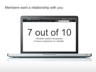 Members want a relationship with you




              79%
              Up-to-date information

             51%
        ...