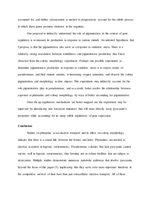 Writing a lab report abstract unknown bacteria