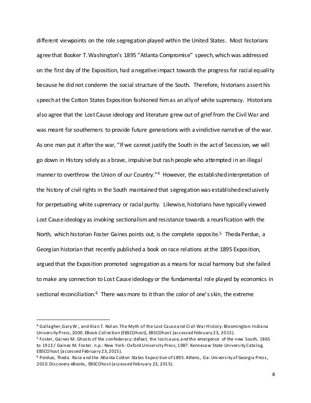 atlanta compromise essay The topic for this reference was racial cooperation and has come to be known as the atlanta compromise address booker t washington was. atlanta compromise essay The topic for this reference was racial cooperation and has come to be known as the atlanta compromise address booker t washington was.