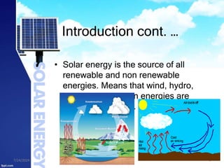 Solar Energy and its environmental impacts | PPTX