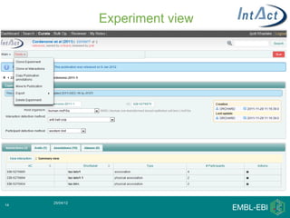 Experiment view




     25/04/12
14
 
