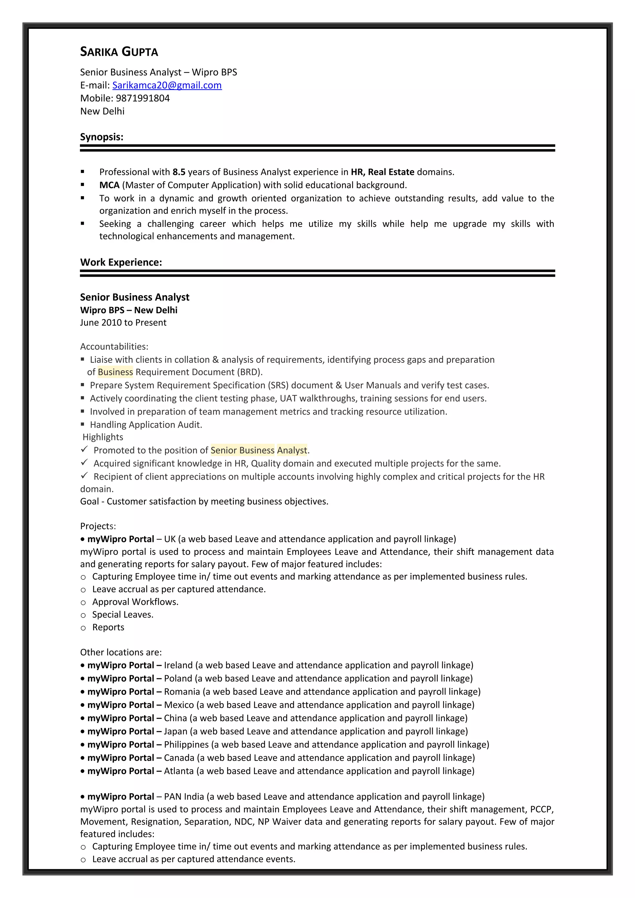 BA Resume PDF - BA Resume 1 2048 