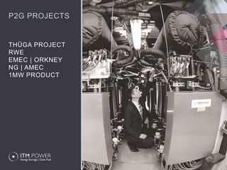 P2G PROJECTS
THÜGA PROJECT
RWE
EMEC | ORKNEY
NG | AMEC
1MW PRODUCT
 