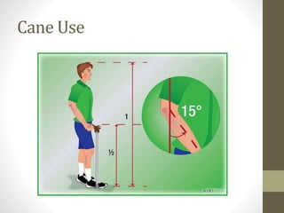 HOW TO PROPERLY UTILIZE A WALKER OR CANE | PPTX