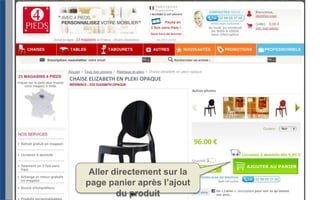 Aller directement sur la page panier après l’ajout du produit