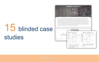 15 blinded case
studies
SMB Case Studies
 